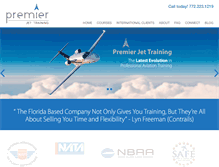 Tablet Screenshot of premierjettraining.com